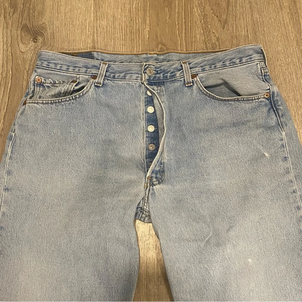 Vintage 90s Levi’s 501 Mens 38x34 Straight Leg Button Fly Jeans